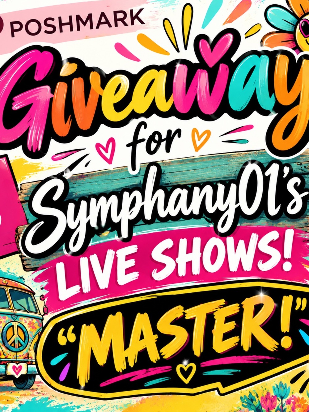 Live Shows 'Master' Graphic Poster - Vibrant Multicolor